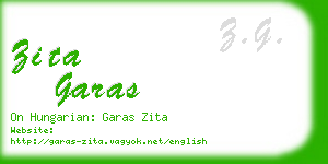 zita garas business card